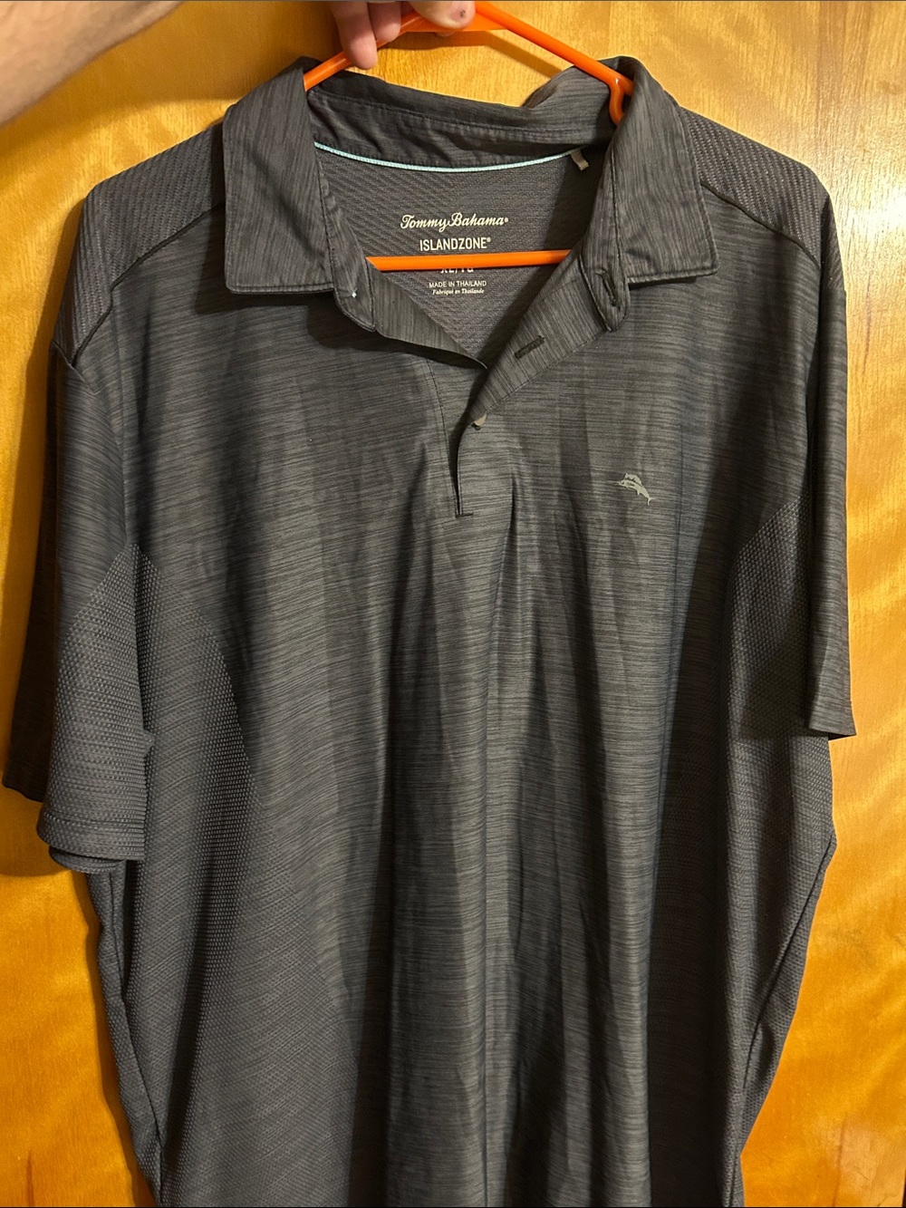Tommy Bahama Men's Heather Charcoal Polo